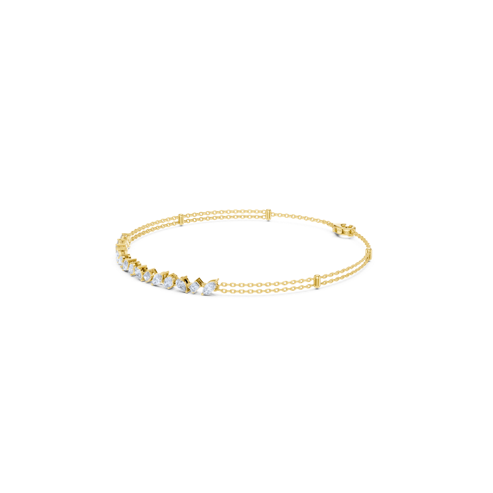 Radiant Harmony Mixed-Cut Bracelet
