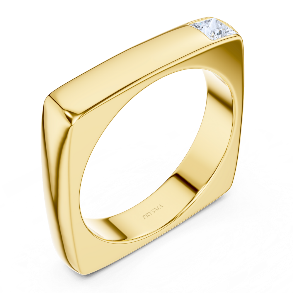 Modern Edge Princess Ring