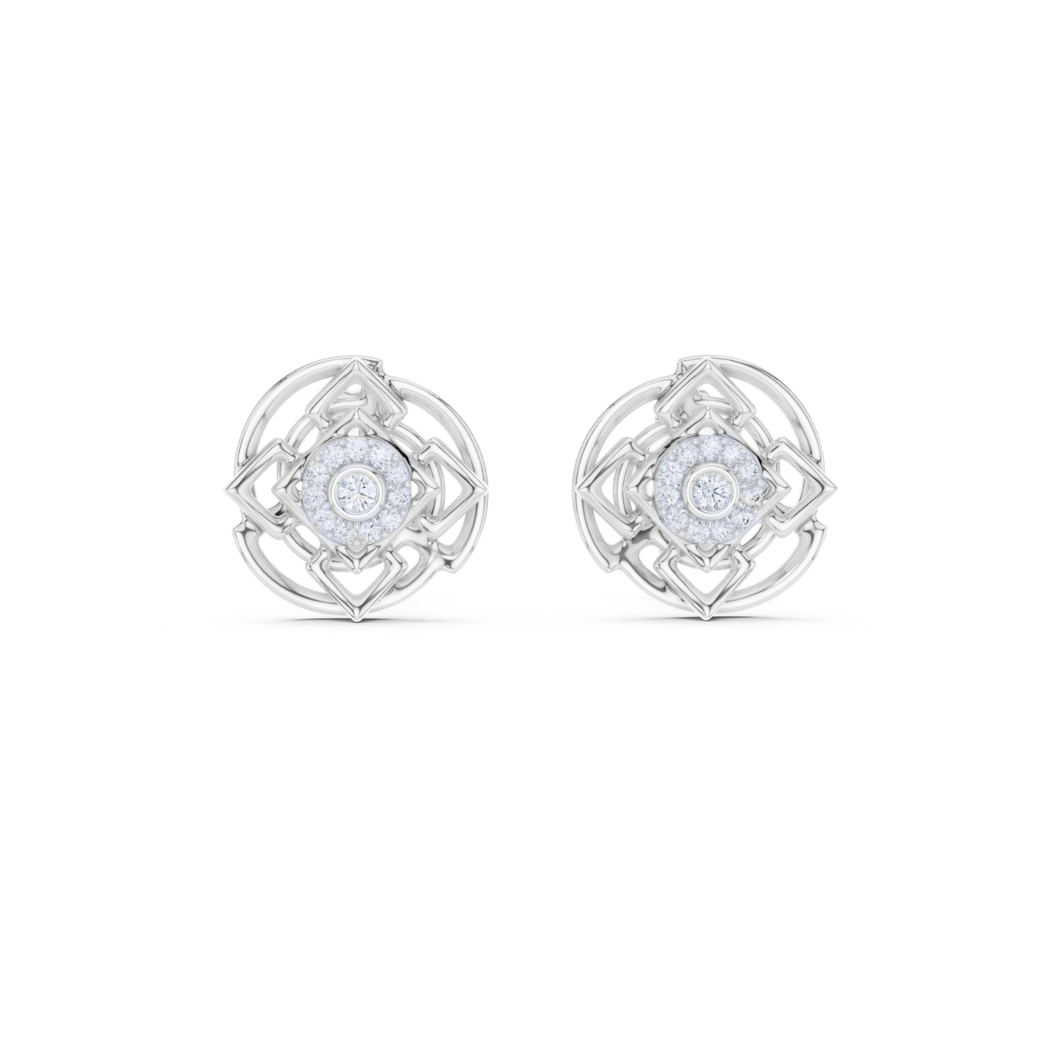 Elestial Harmony Diamond Earrings