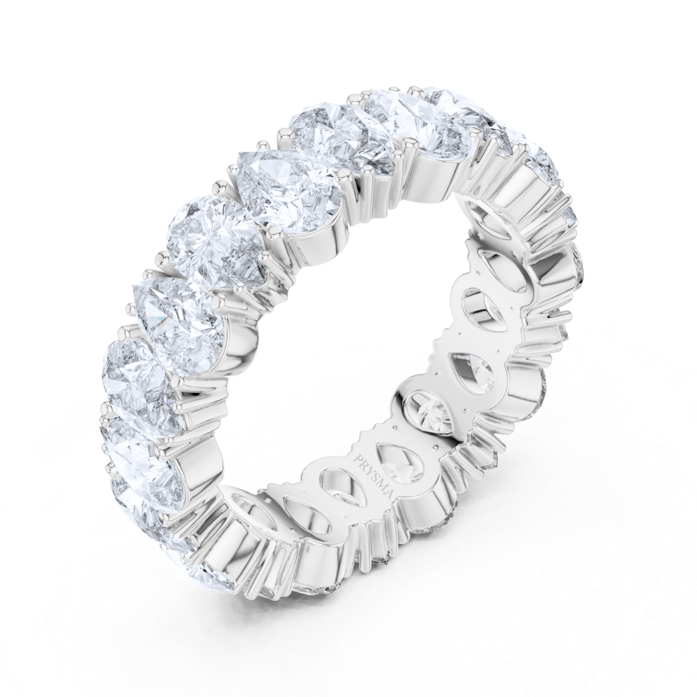 Radiant Teardrop Eternity Ring