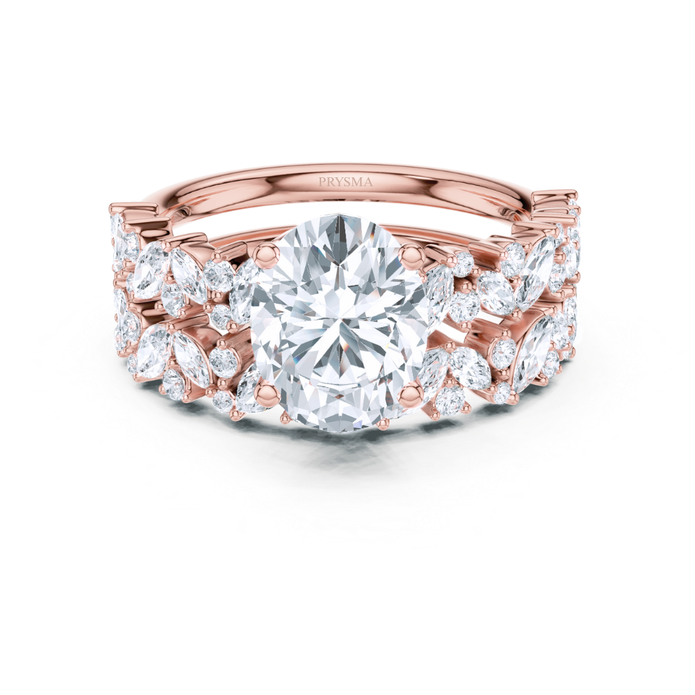 Aurora Marquise & Round Diamond Statement Ring