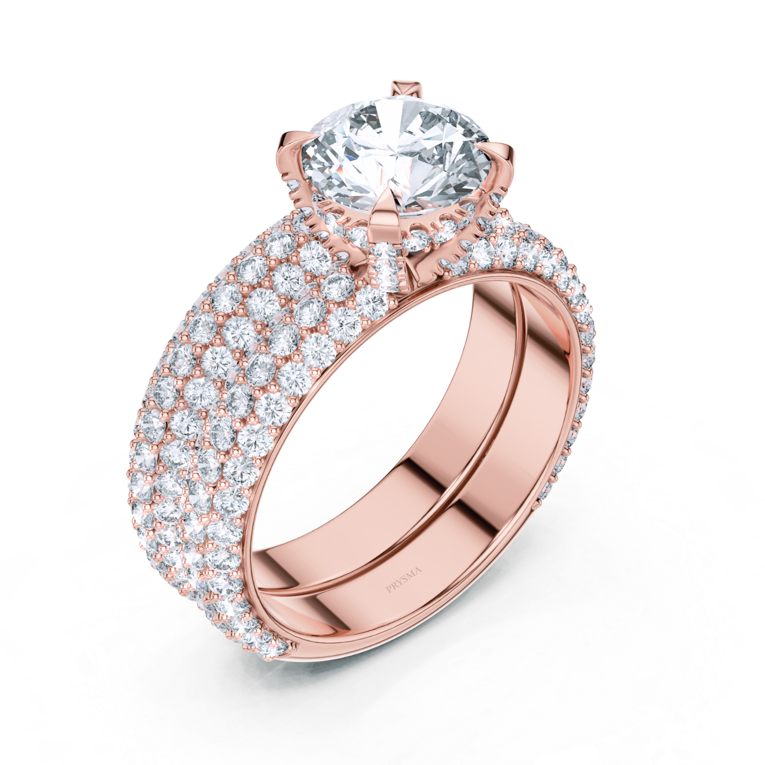 Round Center Stone 4 Prong Diamond