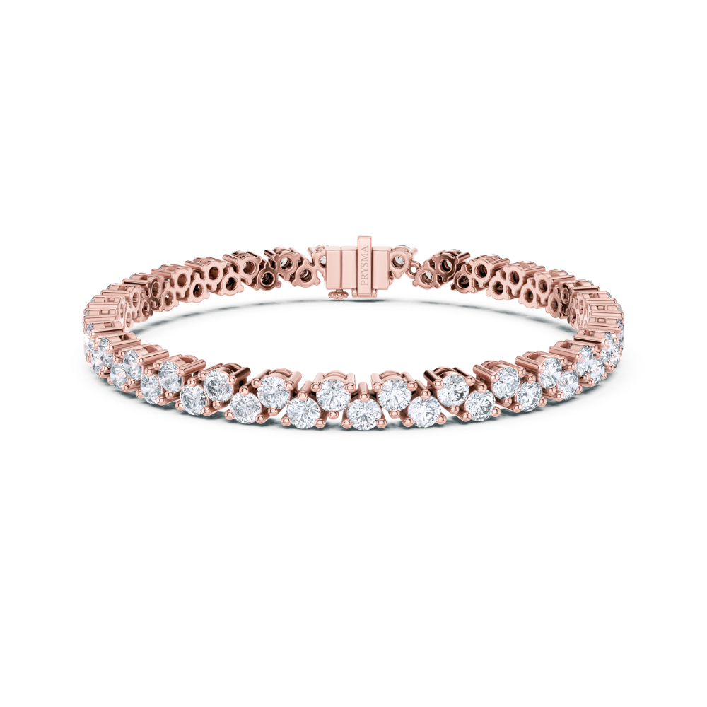Aurora Dual-Row Diamond Tennis Bracelet