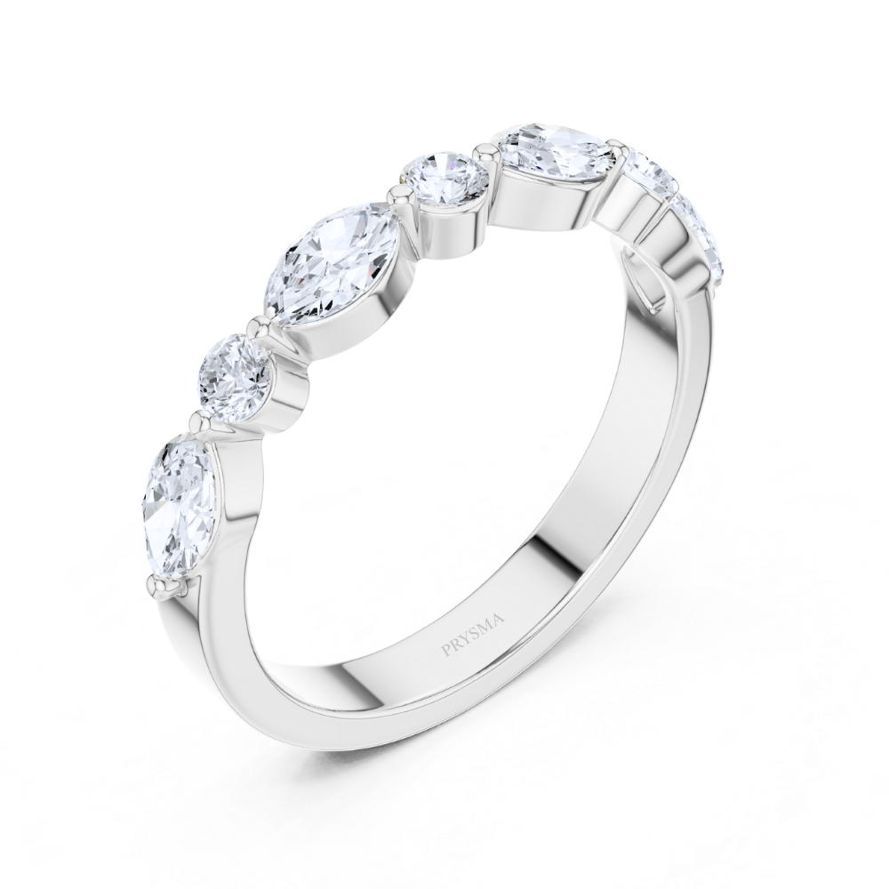 Aurora Marquise  & Round Diamond Ring