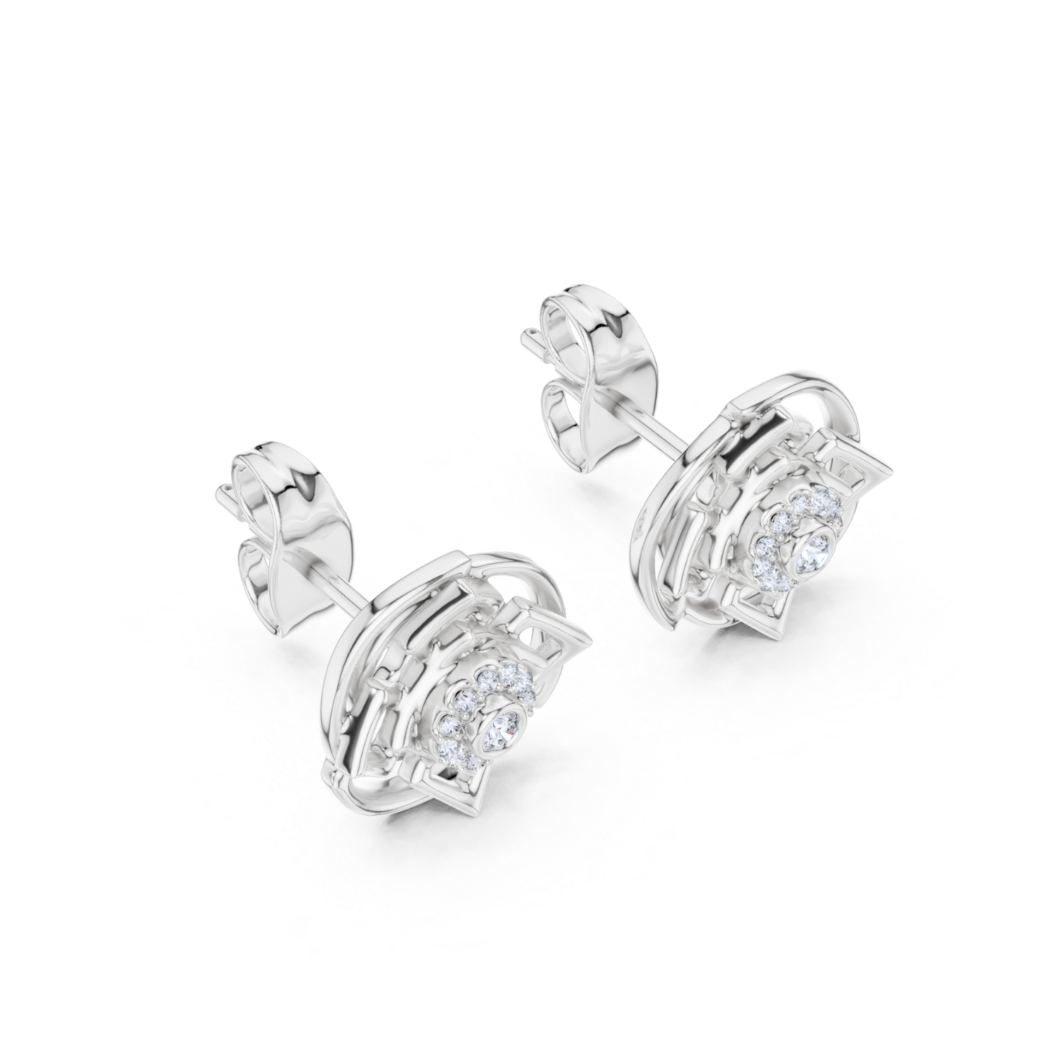 Elestial Harmony Diamond Earrings