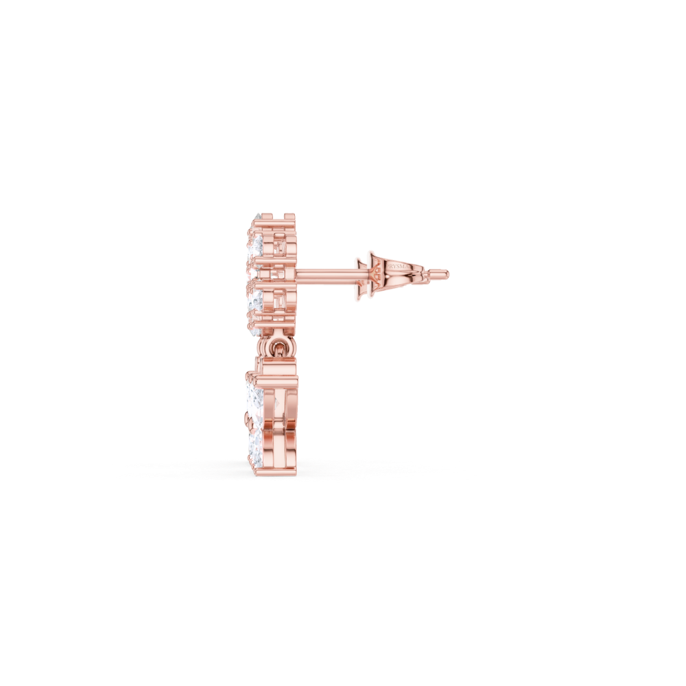 Blossom & Butterfly Diamond Drop Earrings