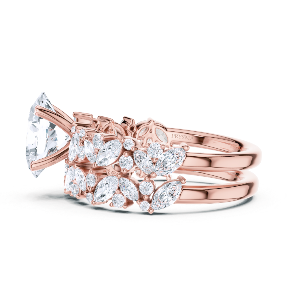 Aurora Marquise & Round Diamond Statement Ring