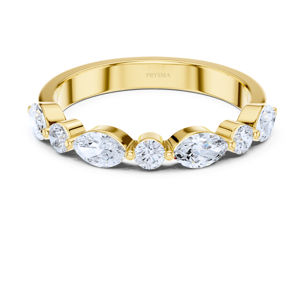 Aurora Marquise  & Round Diamond Ring
