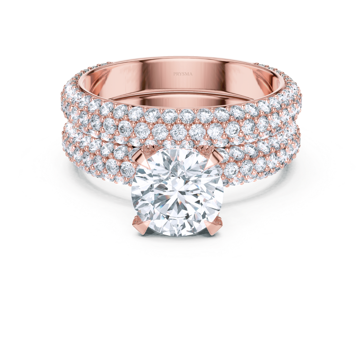 Round Center Stone 4 Prong Diamond