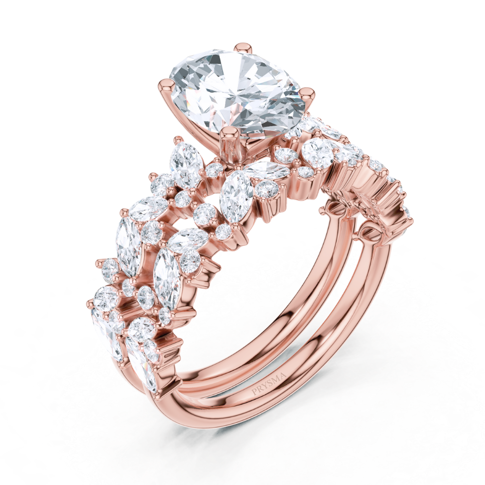 Aurora Marquise & Round Diamond Statement Ring