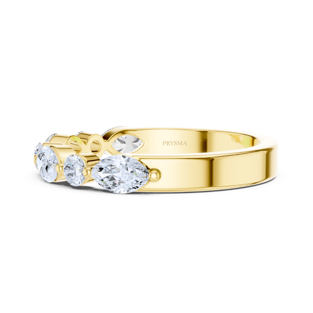 Aurora Marquise  & Round Diamond Ring
