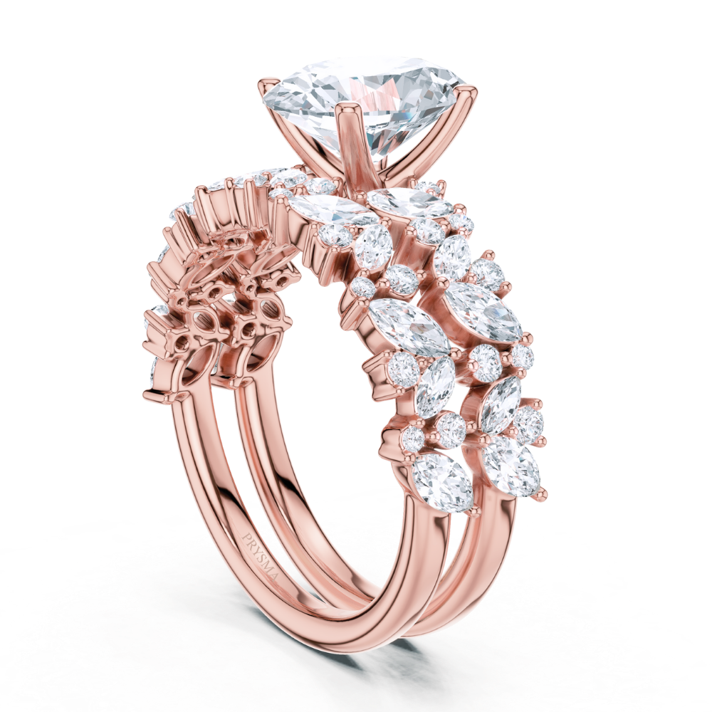 Aurora Marquise & Round Diamond Statement Ring