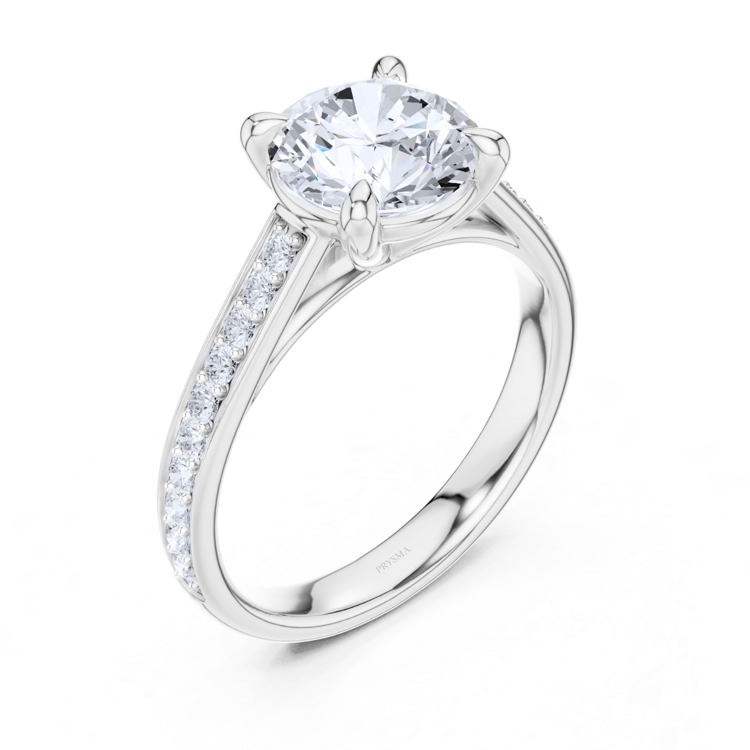 Pave-Set Diamond Ring