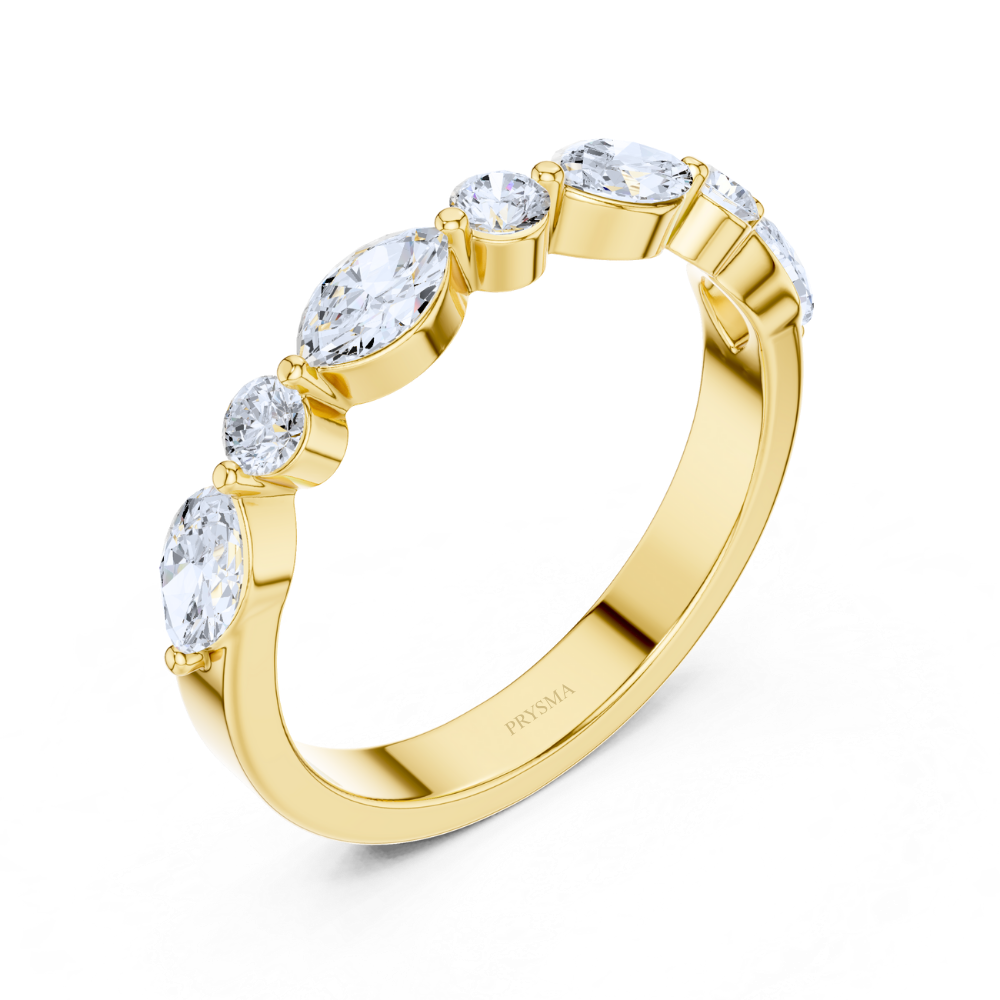 Aurora Marquise  & Round Diamond Ring