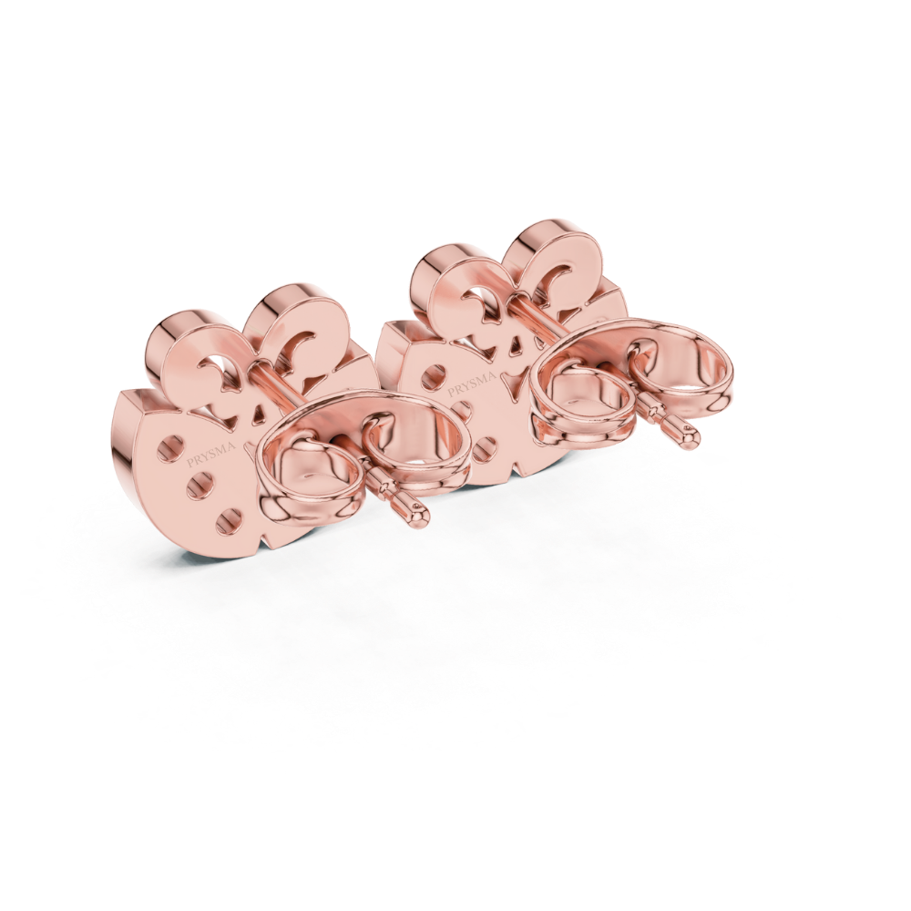 Royal Bloom Diamond Stud Earrings