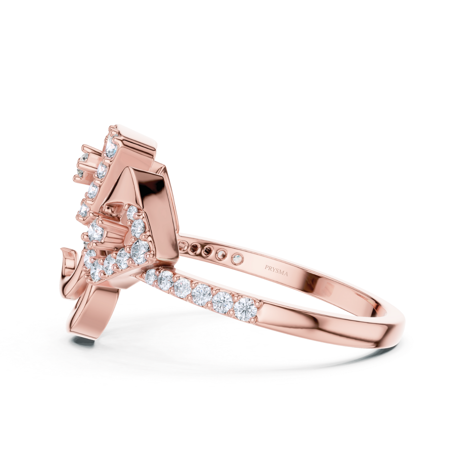 Twin Bloom Diamond Ring