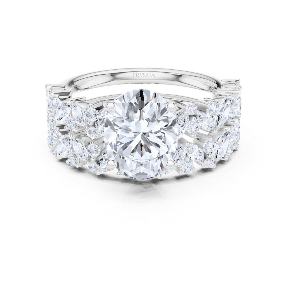 Aurora Marquise & Round Diamond Statement Ring