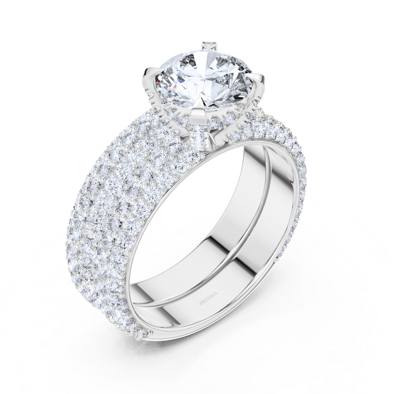 Round Center Stone 4 Prong Diamond