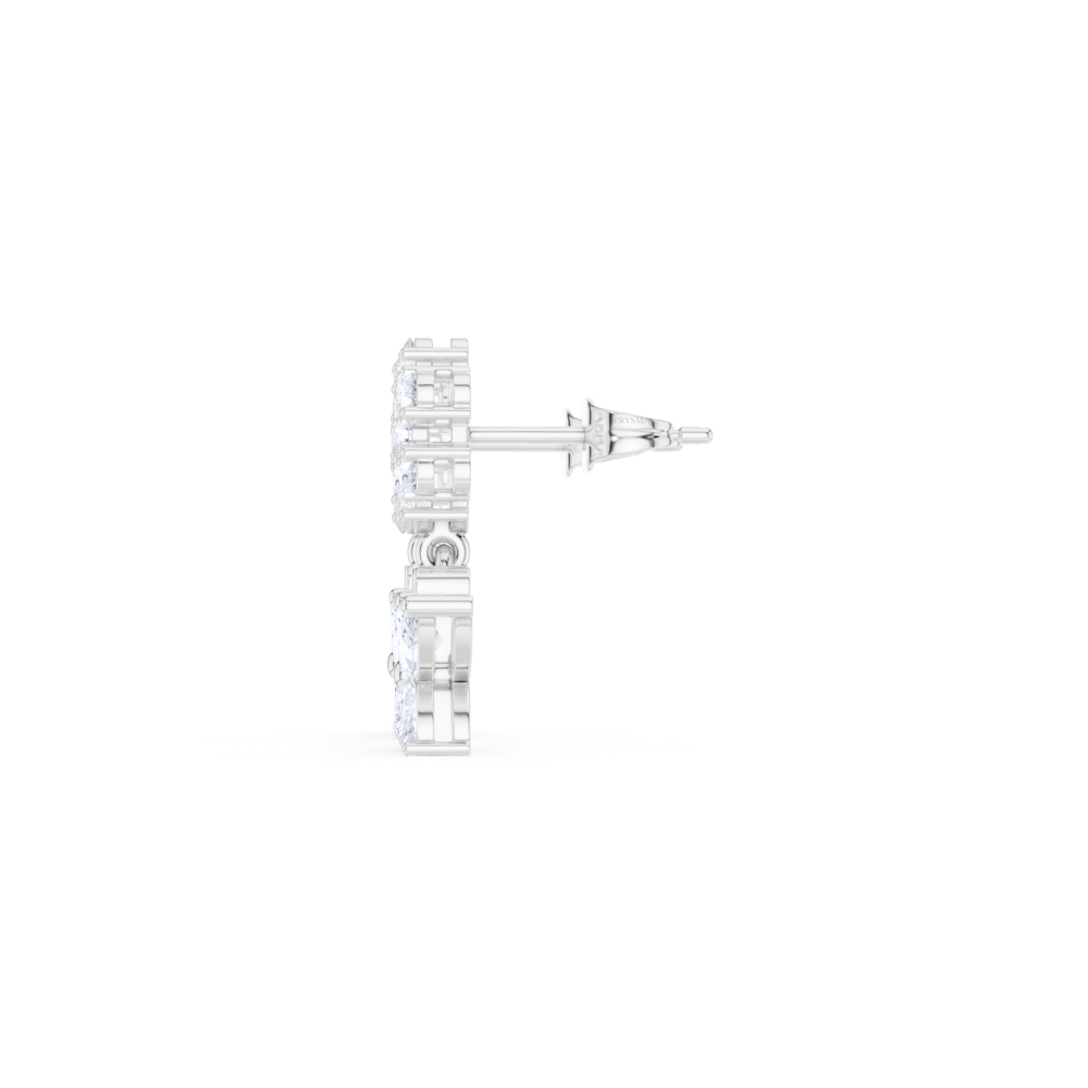 Blossom & Butterfly Diamond Drop Earrings