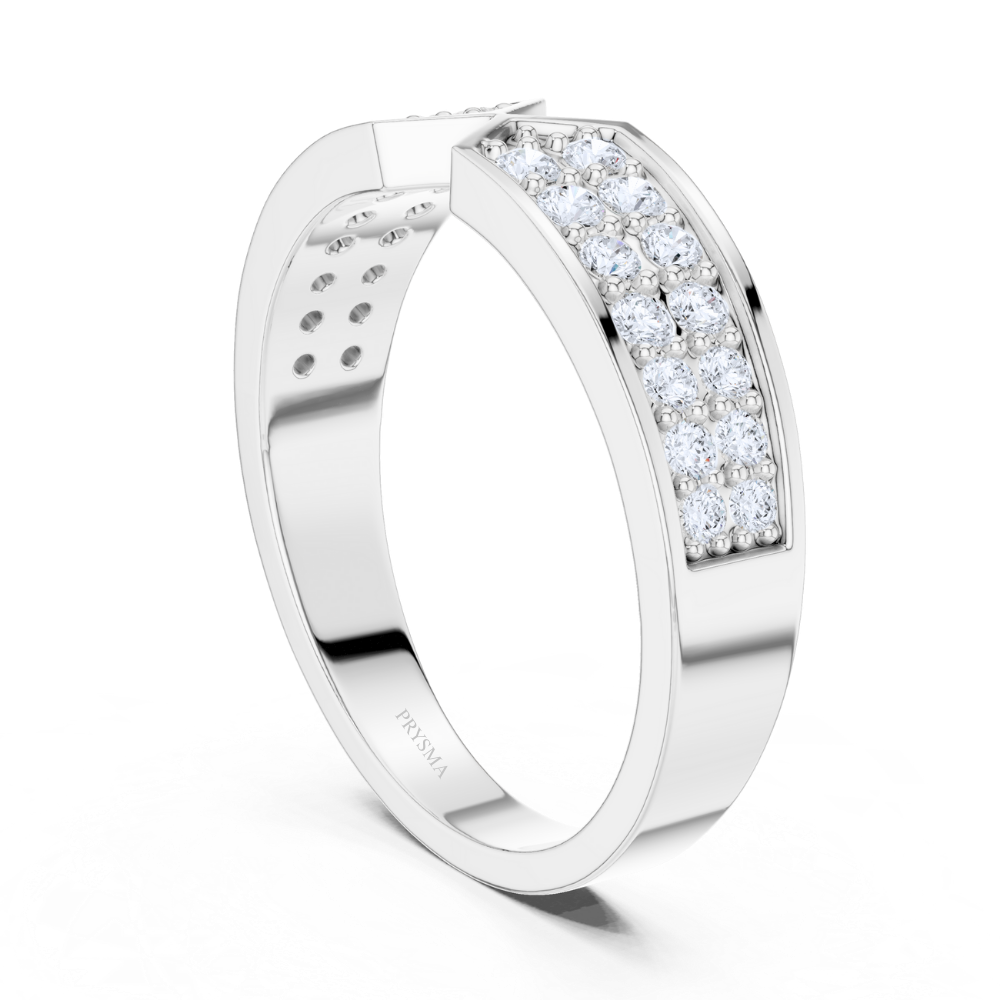 Radiance V-Curve Diamond Ring