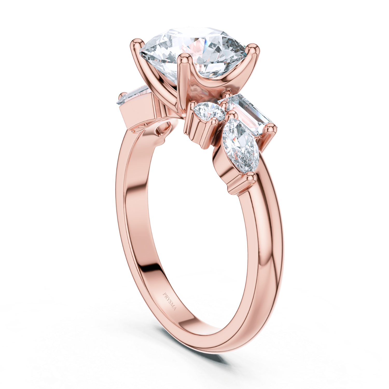 Luxe Radiance Multi-Cut Diamond Ring