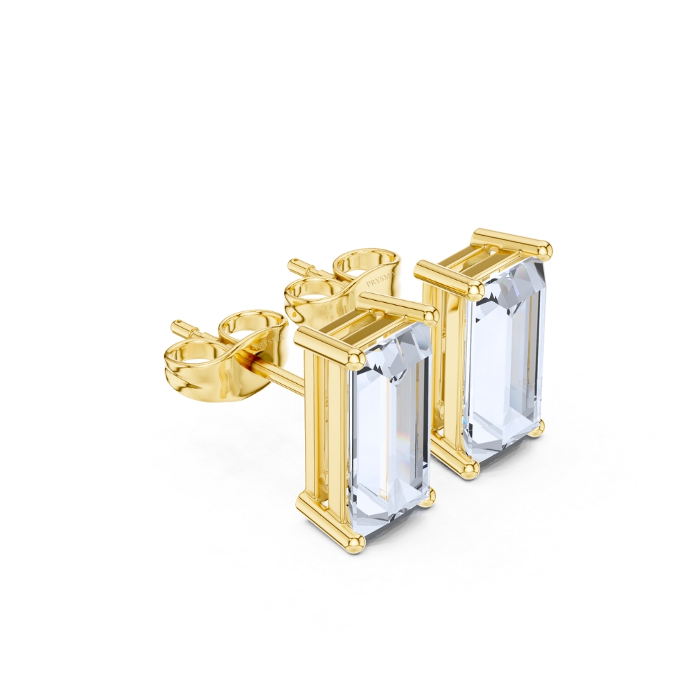 Luxe Baguette Diamond Studs