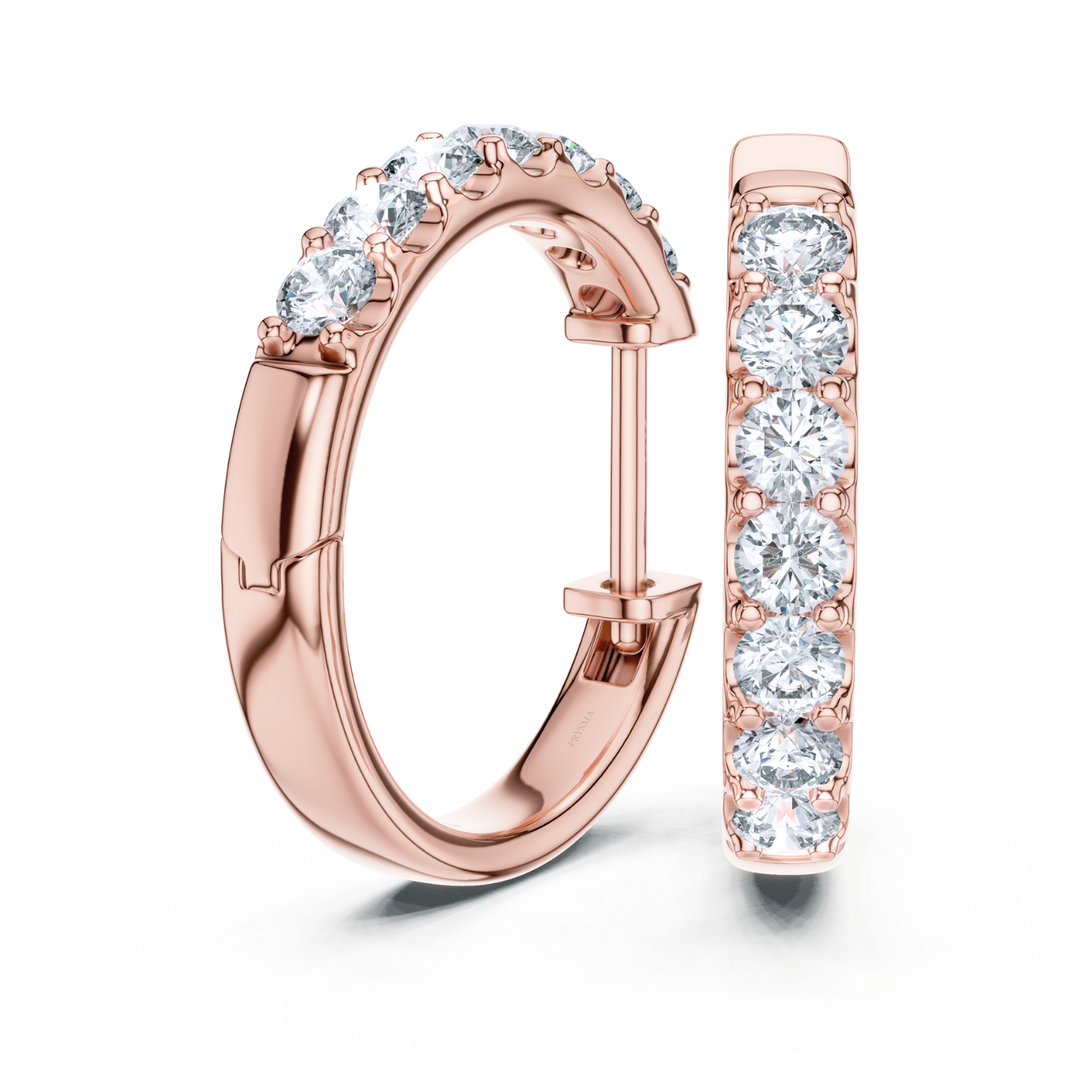 Celeste Diamond Huggie Hoops