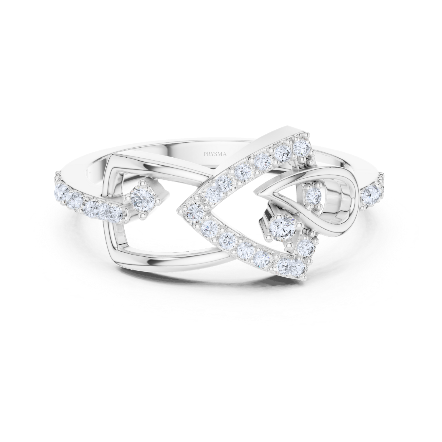 Diamond Crown Halo Ring