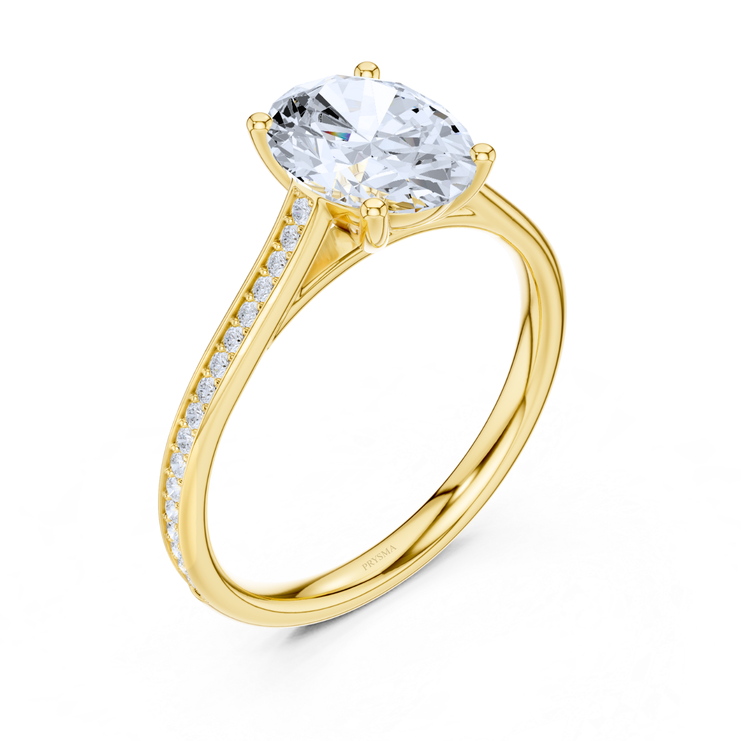 Oval-Cut Solitaire Diamond Ring