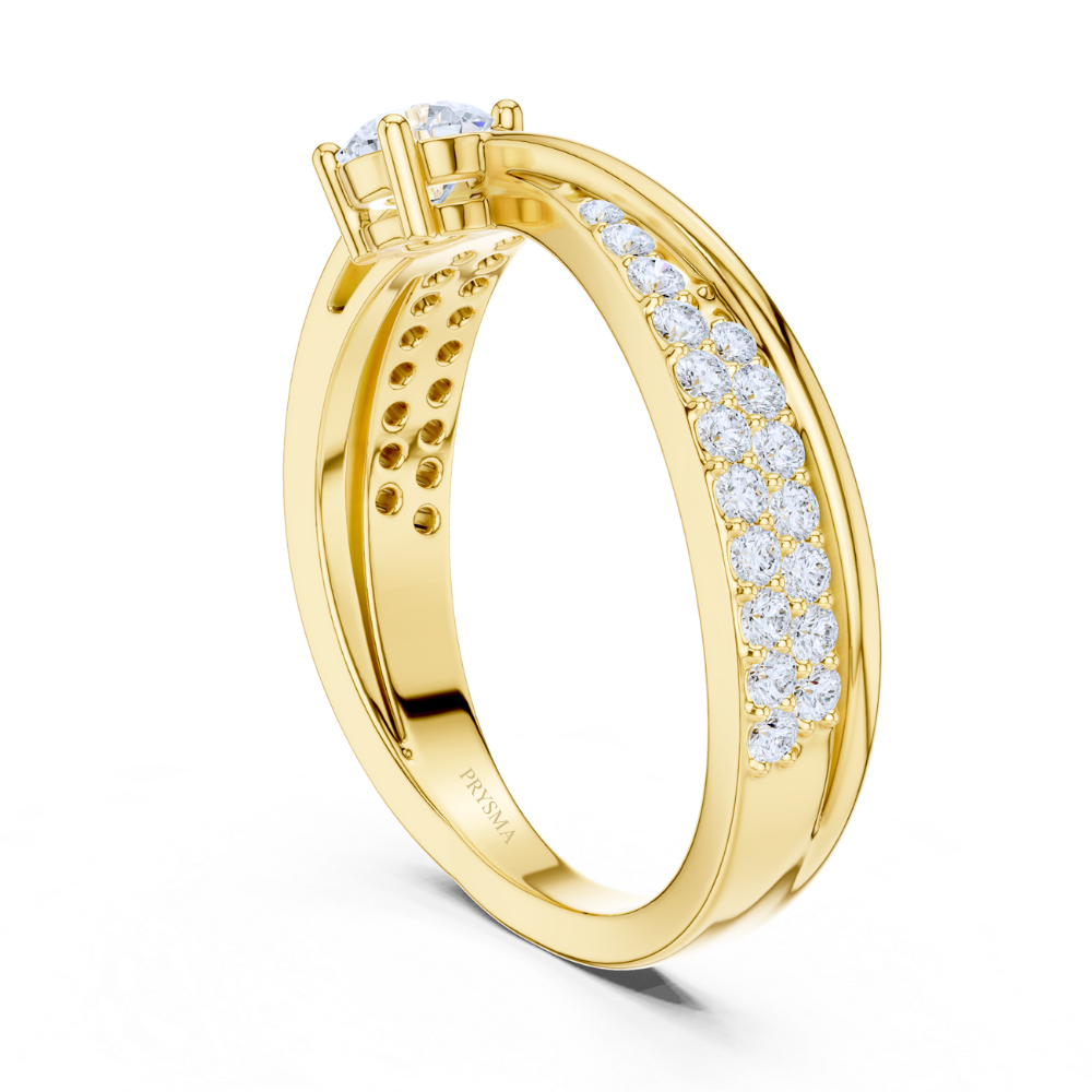 Radiant Embrace Solitaire Ring