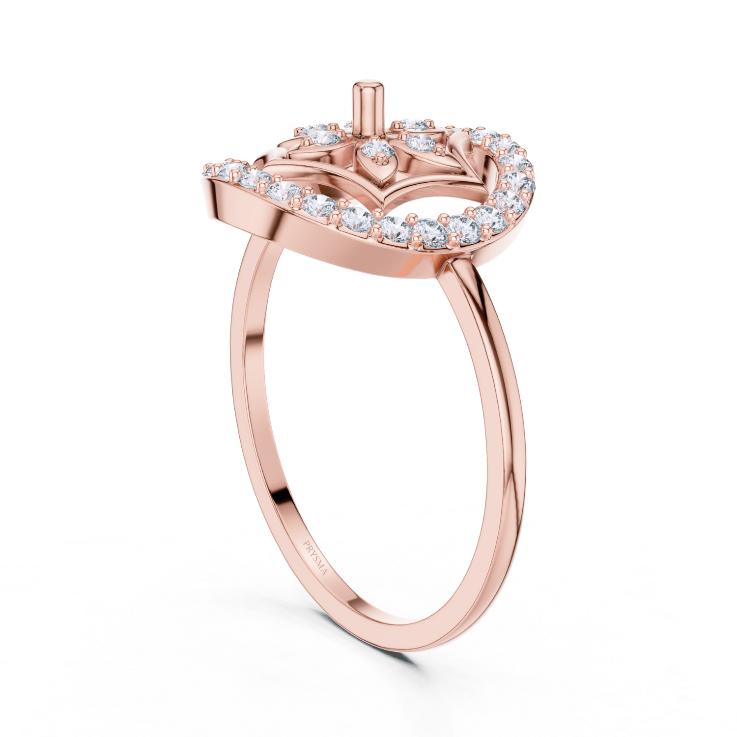 Regal Heart Diamond Ring