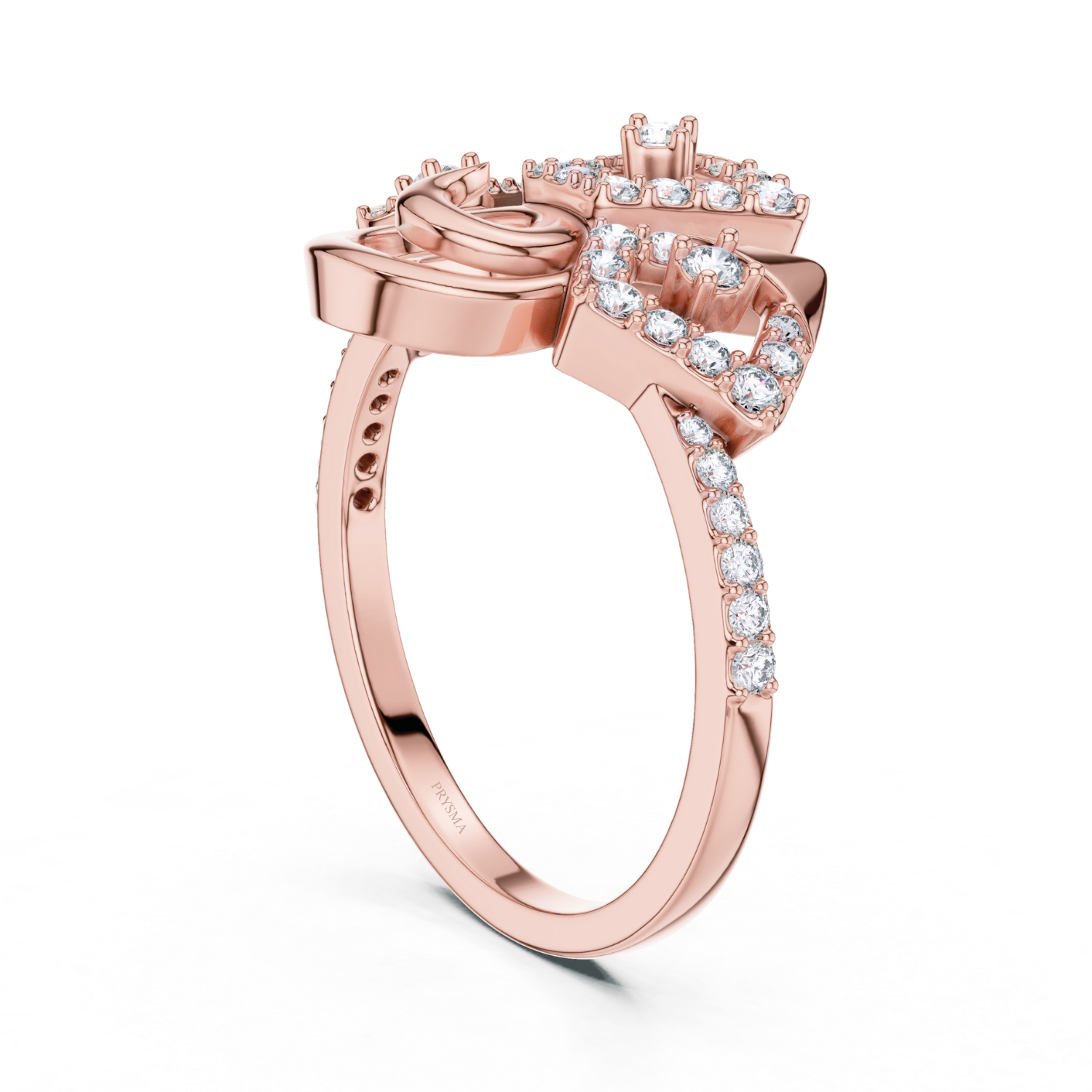 Twin Bloom Diamond Ring