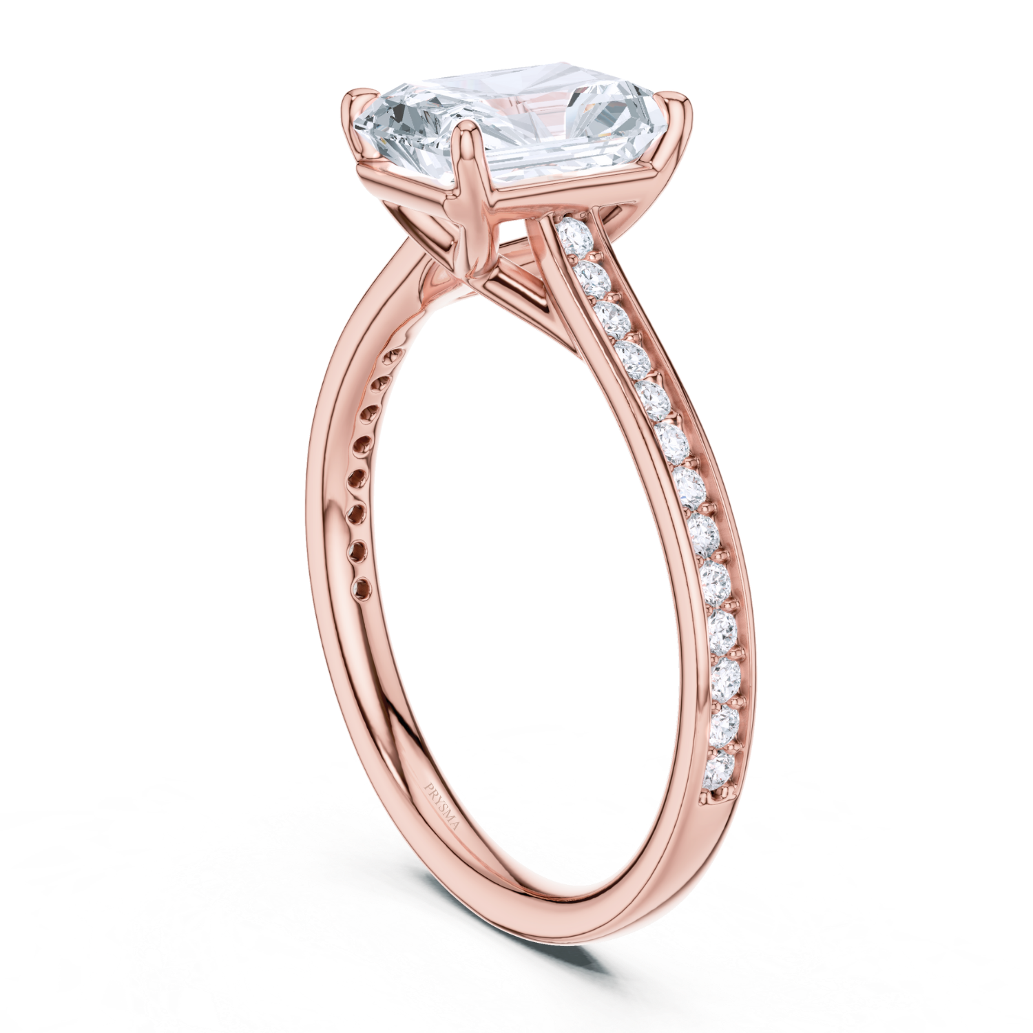 Pave Cathedral Diamond Ring