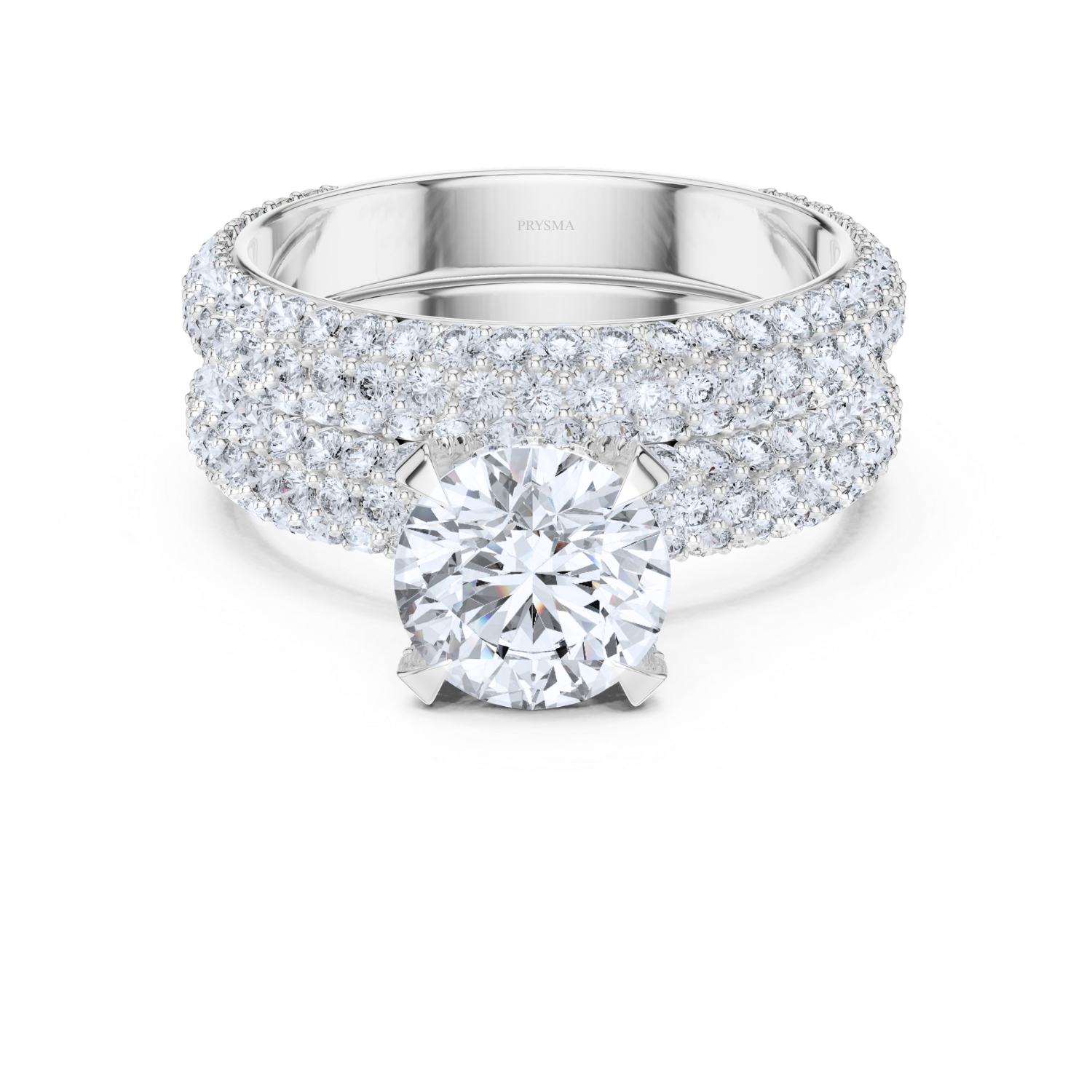 Round Center Stone 4 Prong Diamond
