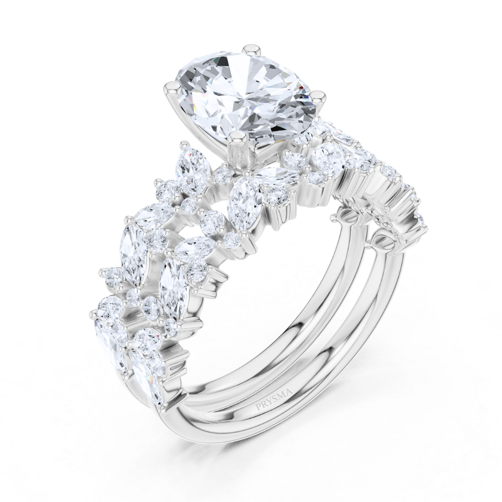 Aurora Marquise & Round Diamond Statement Ring
