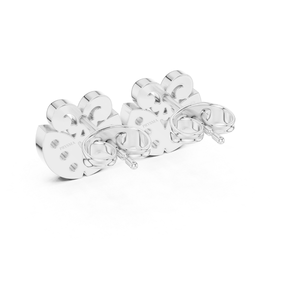 Royal Bloom Diamond Stud Earrings