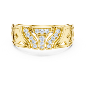 Lattice Diamond Accent Ring
