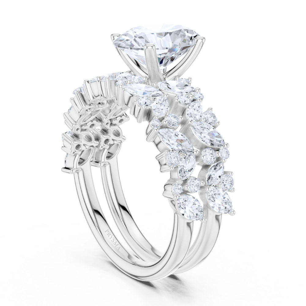 Aurora Marquise & Round Diamond Statement Ring