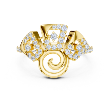 Twin Bloom Diamond Ring