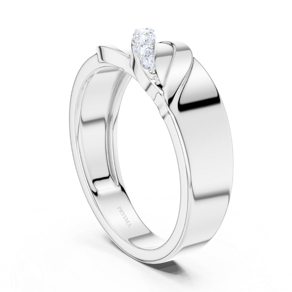 Golden Leaf Diamond Ring