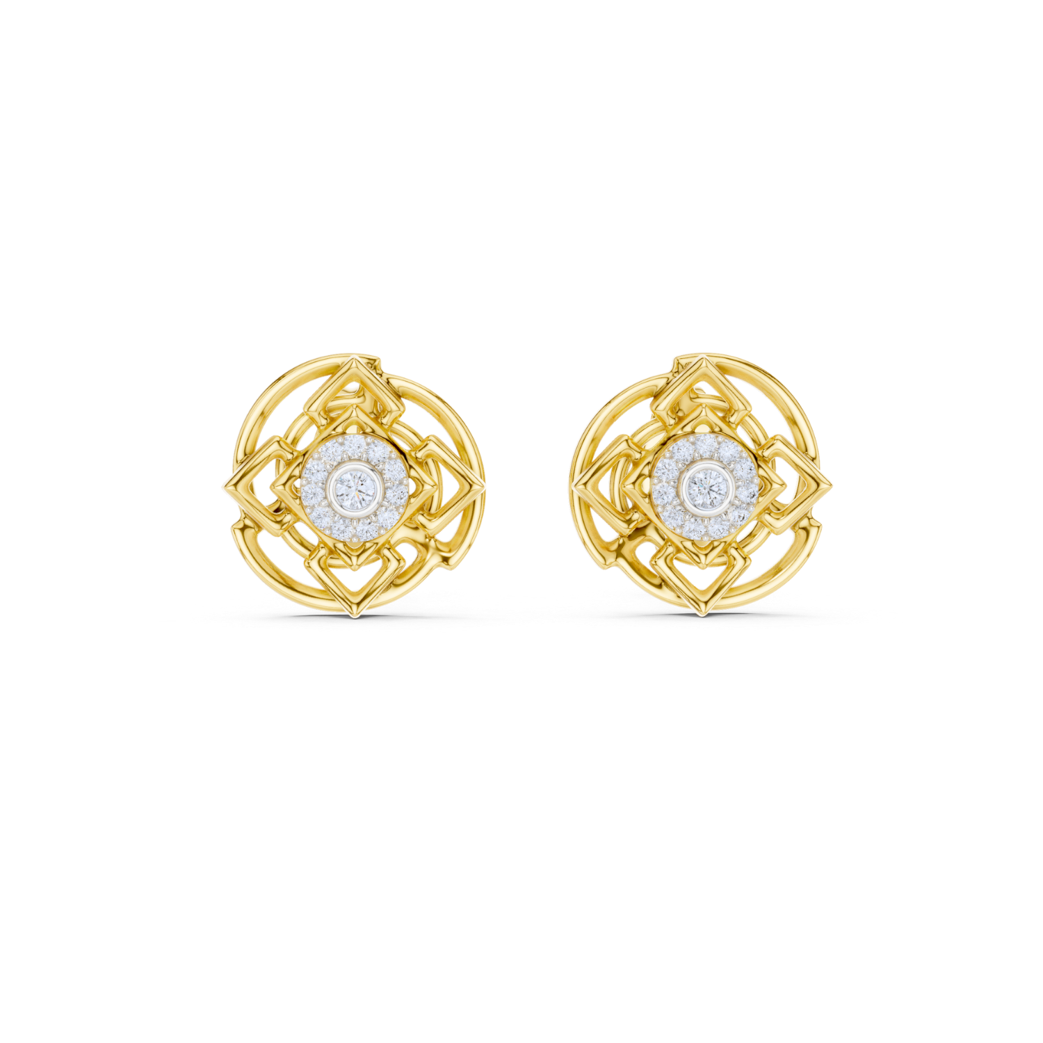 Elestial Harmony Diamond Earrings