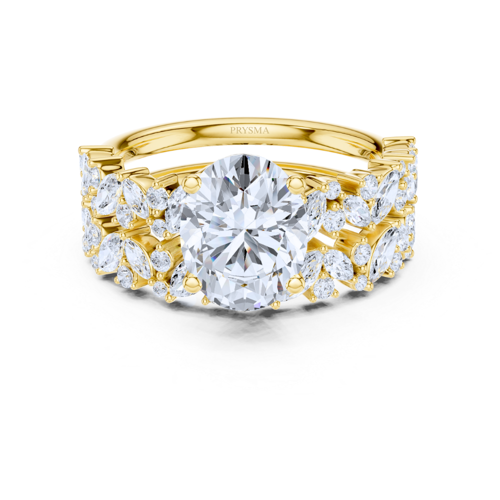 Aurora Marquise & Round Diamond Statement Ring
