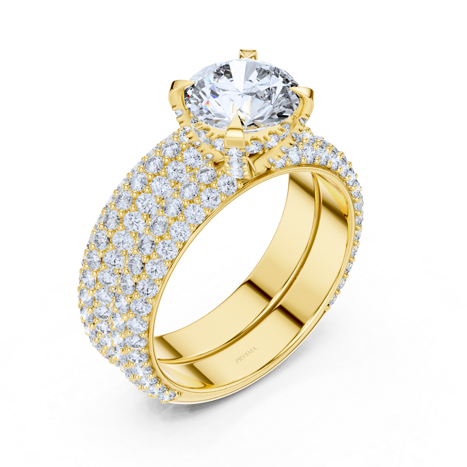 Round Center Stone 4 Prong Diamond