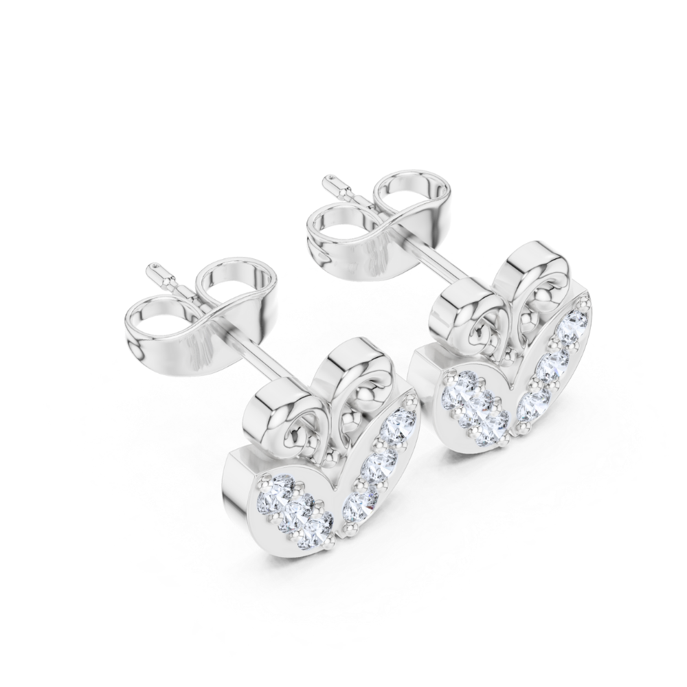 Royal Bloom Diamond Stud Earrings