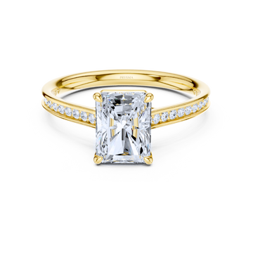 Pave Cathedral Diamond Ring