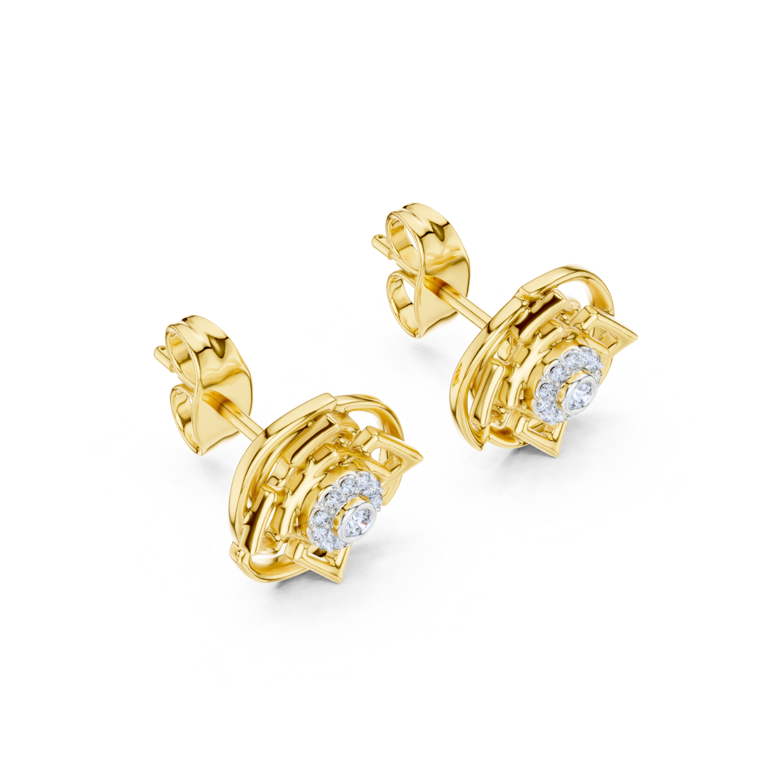 Elestial Harmony Diamond Earrings