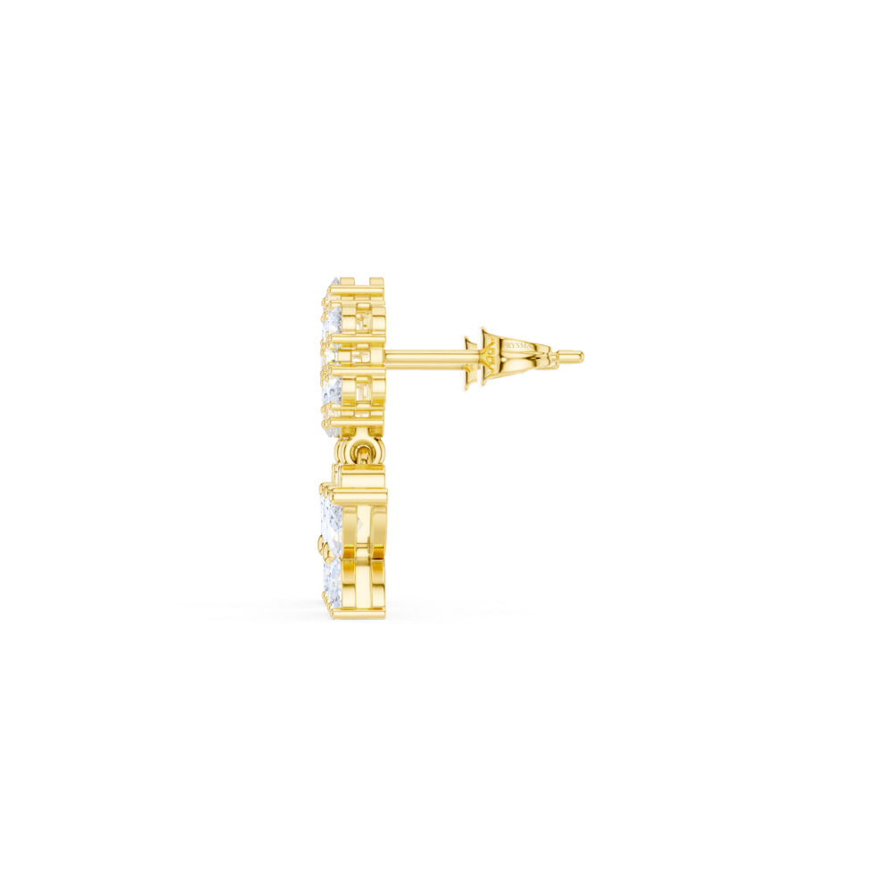 Blossom & Butterfly Diamond Drop Earrings