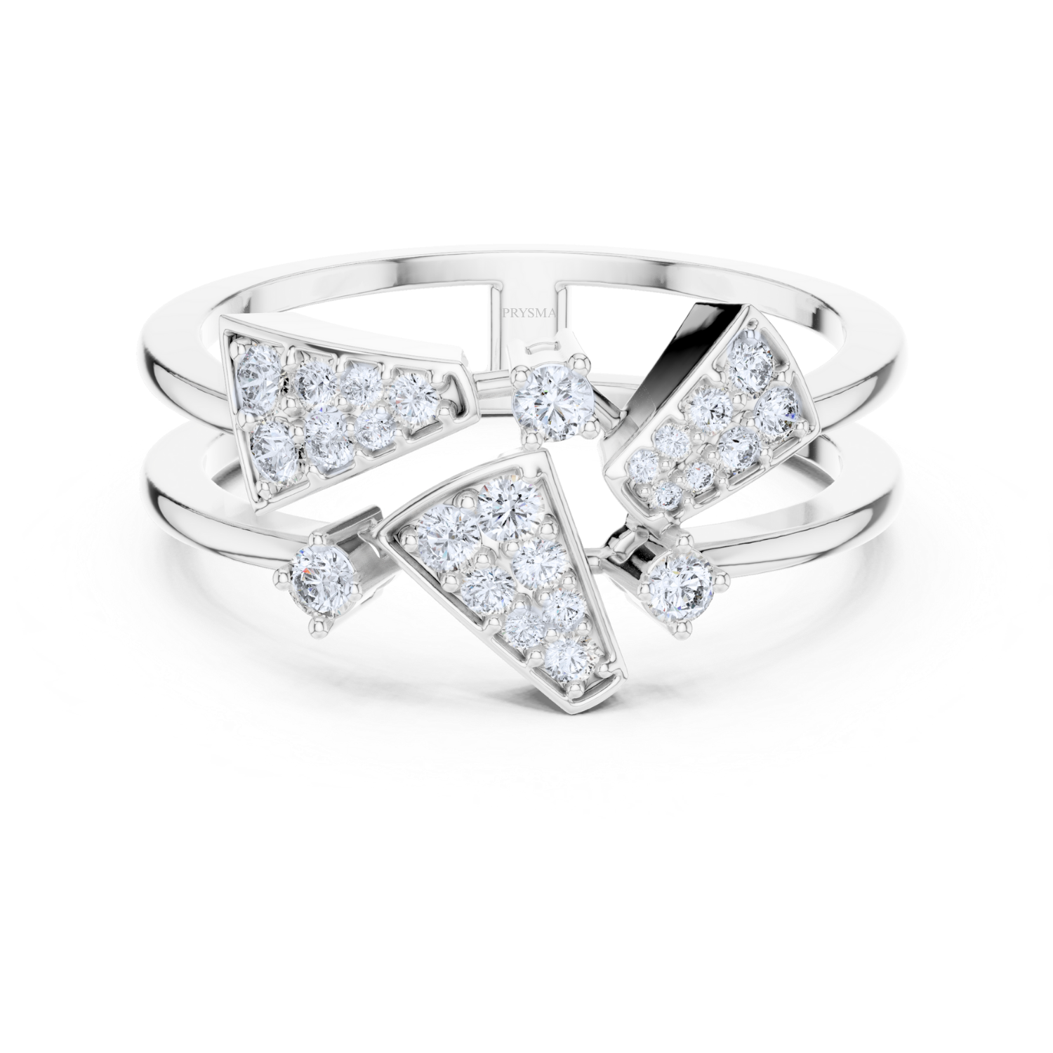 Twin Band Elegance Diamond Ring