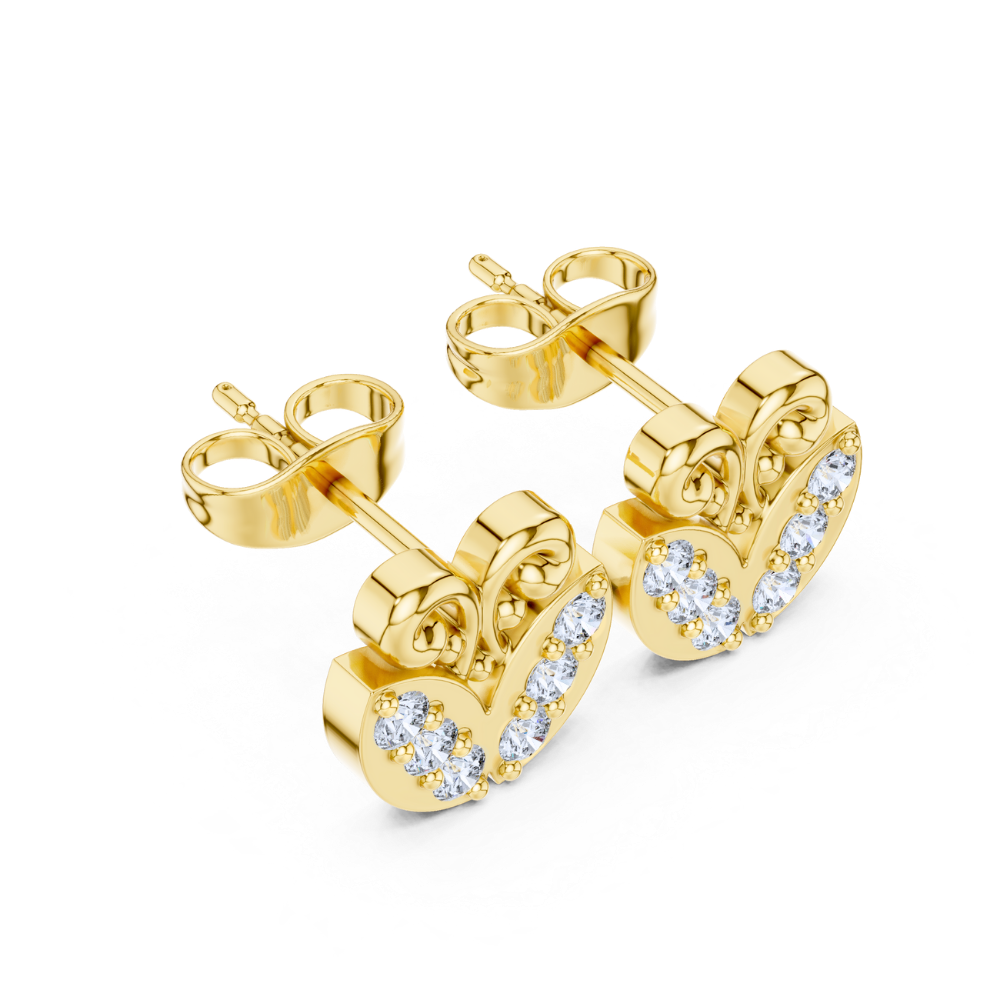 Royal Bloom Diamond Stud Earrings