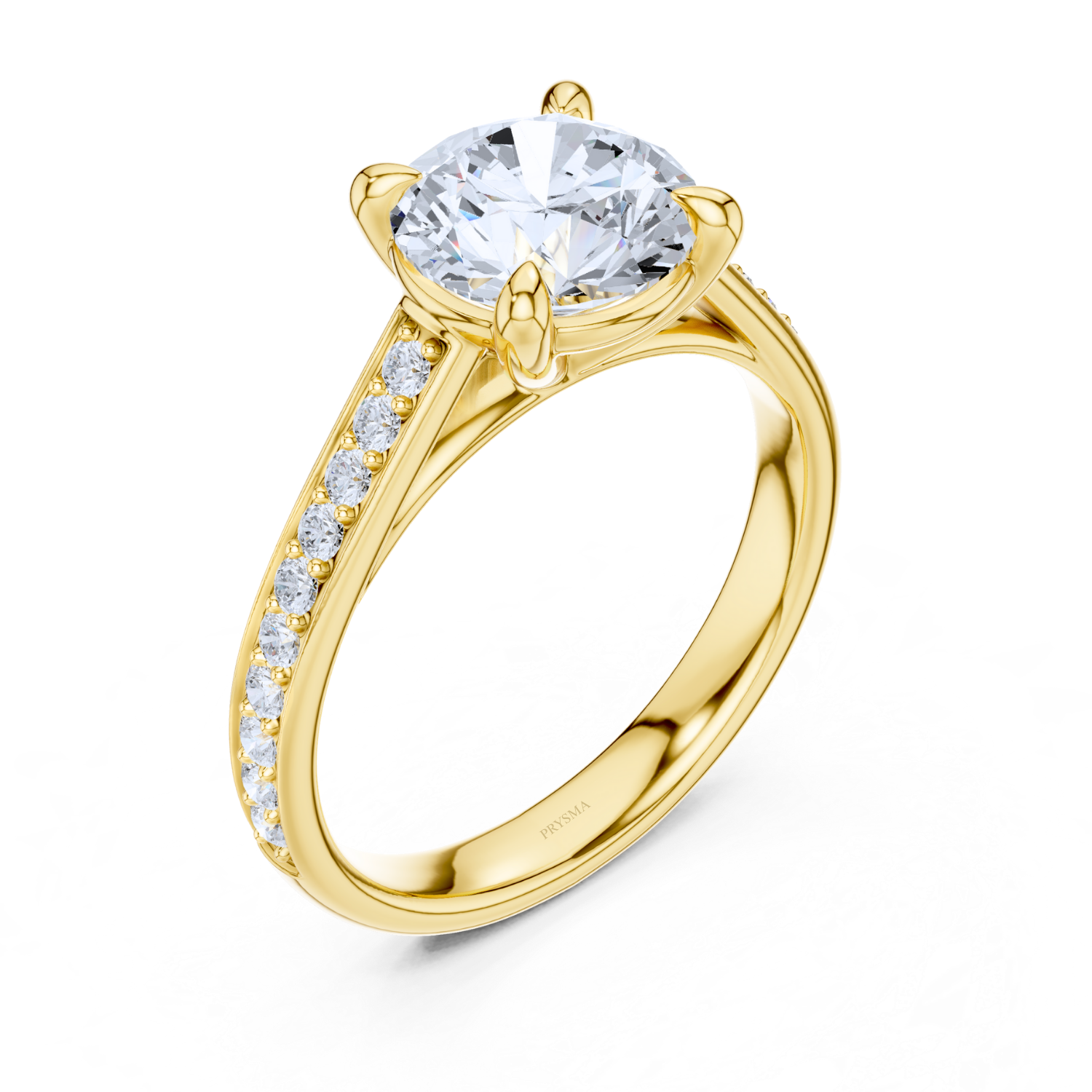 Pave-Set Diamond Ring